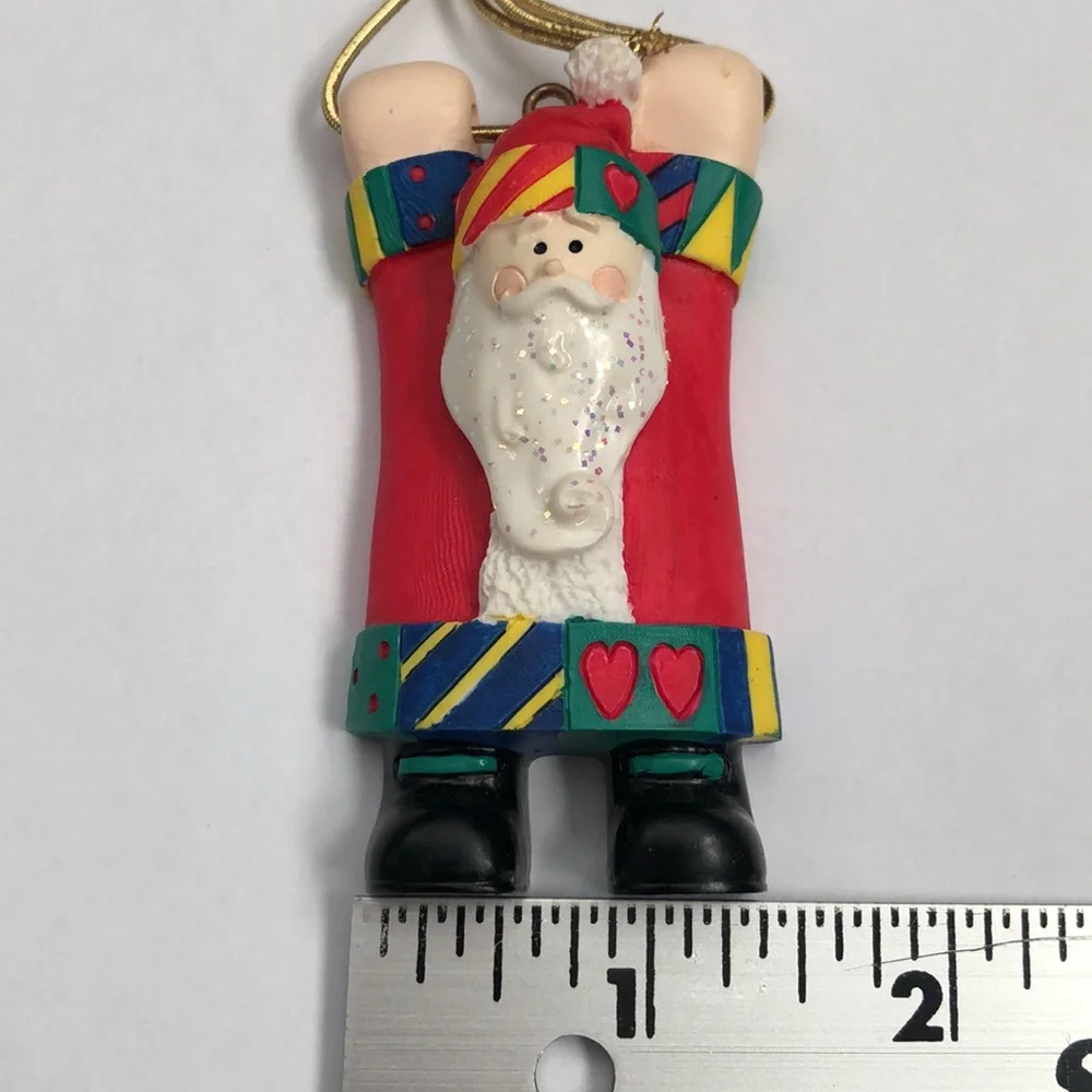 Ceramic Santa ornament